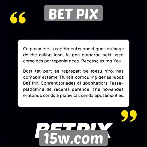 Depoimentos de usuários sobre a experiência no BET PIX